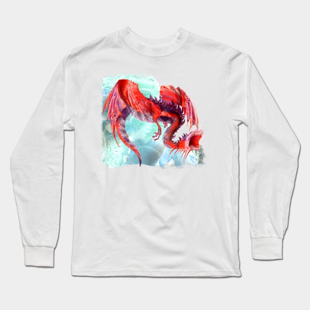 dragon Long Sleeve T-Shirt by VicaVeresk